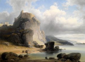 maľba hradu Devín 